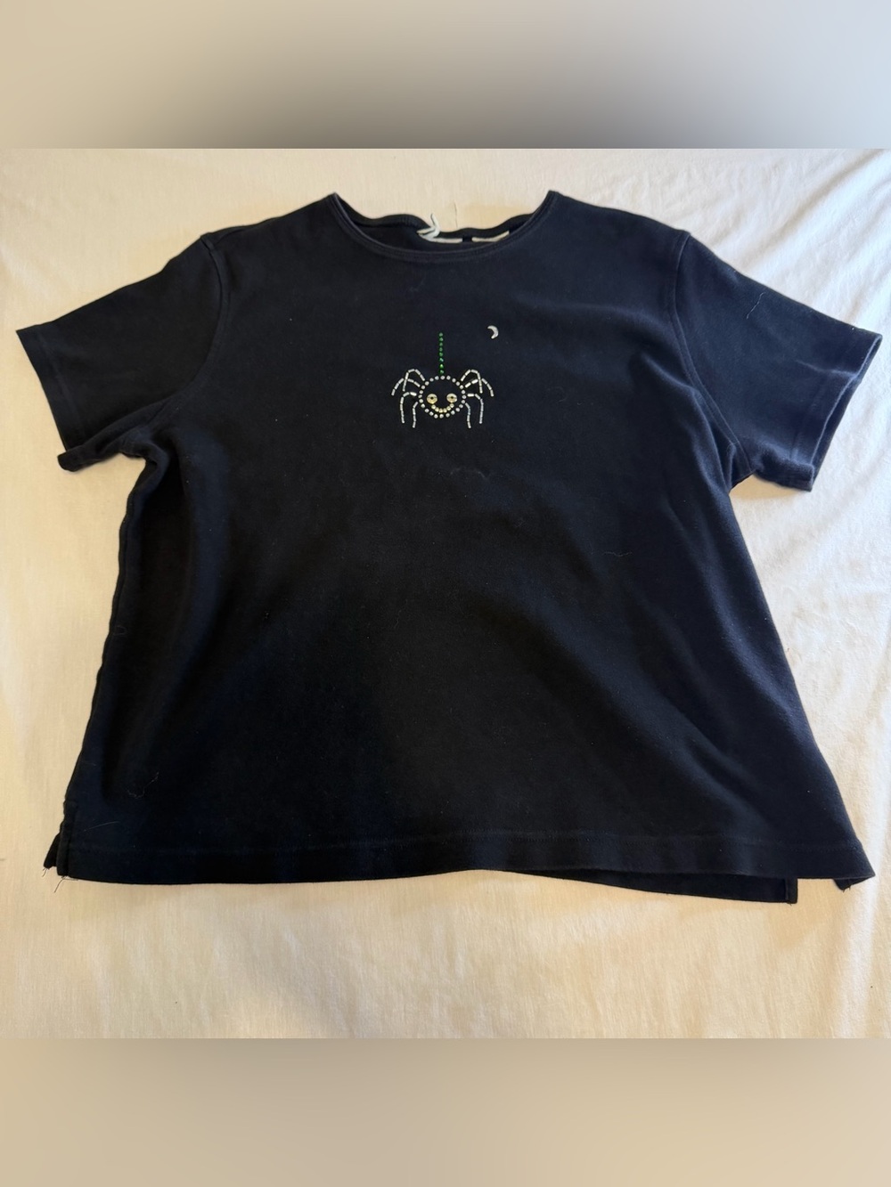 Women’s Black Spider Graphic Tee